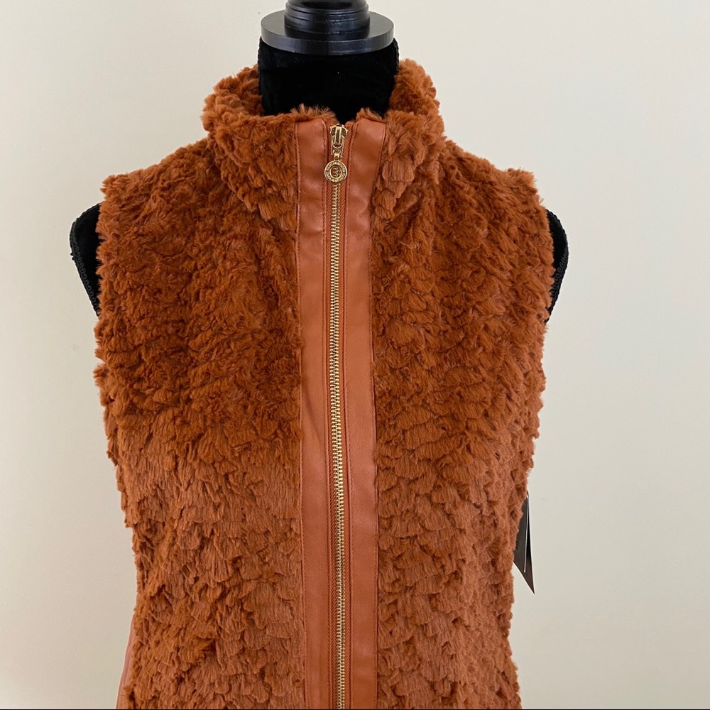 Andrew Mark Faux Fur Jacket Vest